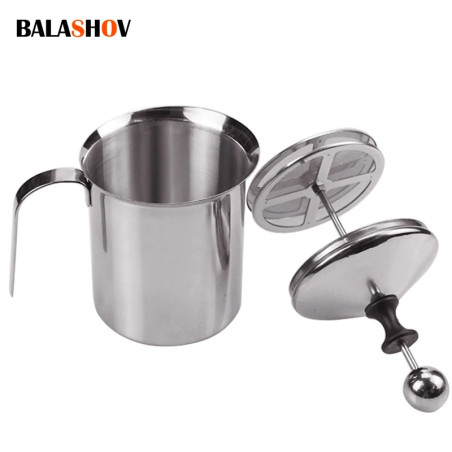BALASHOV Espumador de Leite em Aço Inoxidável - Café Cremoso e Mais